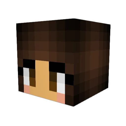 Gabirod Minecraft avatar head, 3D render