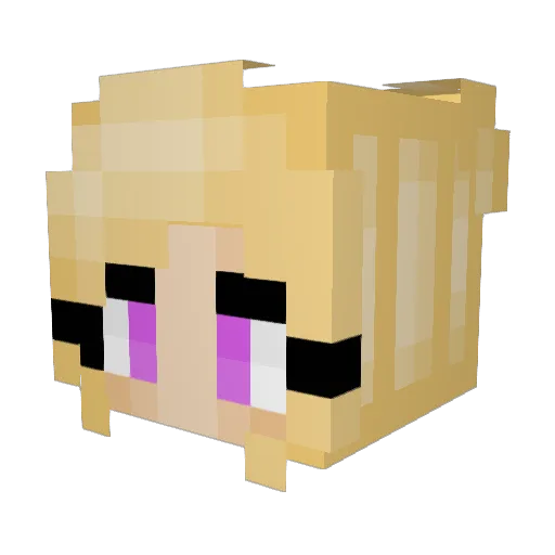 Gabis194 Minecraft avatar head, 3D render