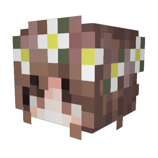 GabisJabs_ Minecraft avatar head, 3D render