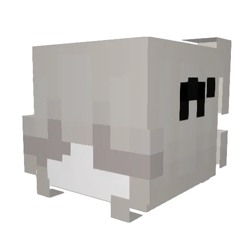 Gabix3 Minecraft avatar head, 3D render