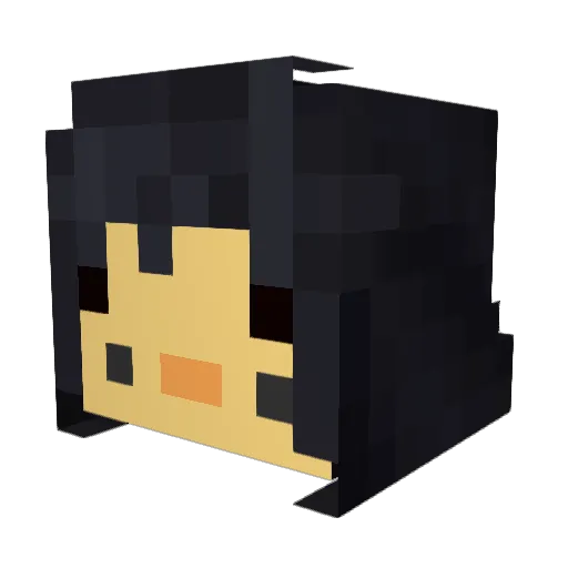 GabixX5555 Minecraft avatar head, 3D render