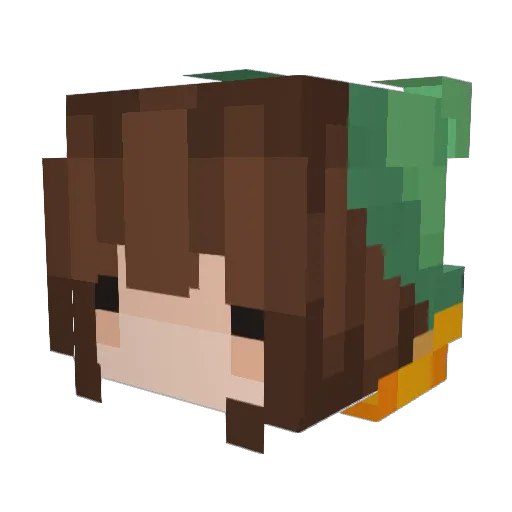 Gablevin Minecraft avatar head, 3D render