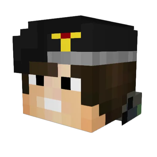 Gabo666 Minecraft avatar head, 3D render