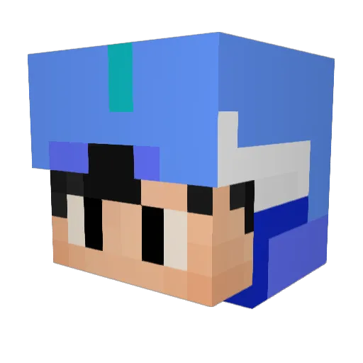 Gabo911 Minecraft avatar head, 3D render