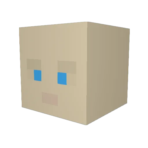 GaboElLechero Minecraft avatar head, 3D render