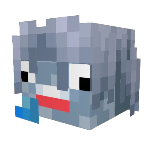 Gabojd Minecraft avatar head, 3D render