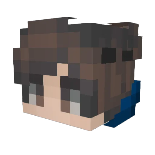 Gaboox_330 Minecraft avatar head, 3D render