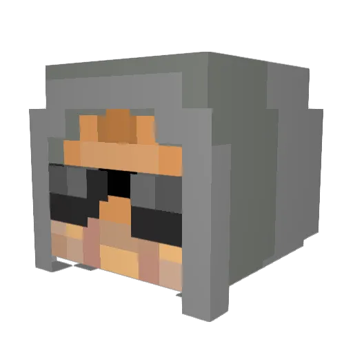 Gabor_69420 Minecraft avatar head, 3D render