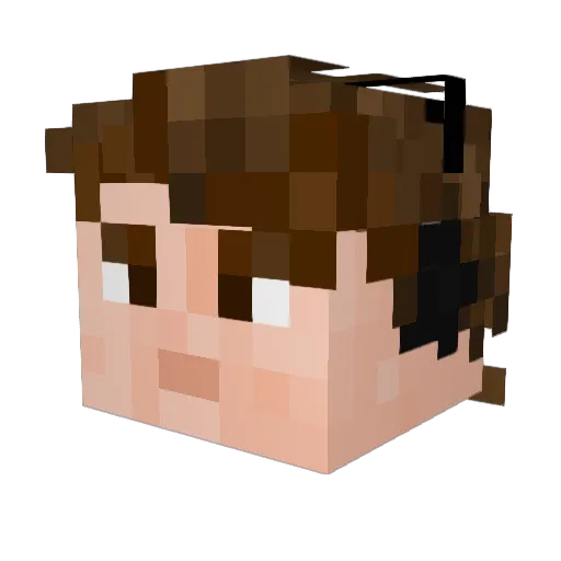 Gaborbro06 Minecraft avatar head, 3D render