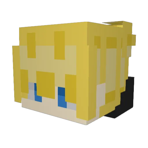 Gaboros Minecraft avatar head, 3D render