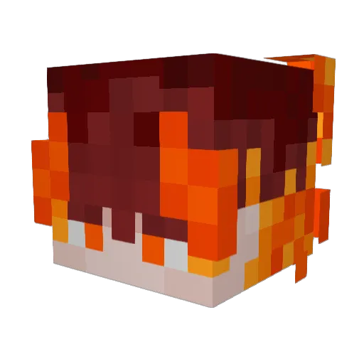 Gabos180 Minecraft avatar head, 3D render