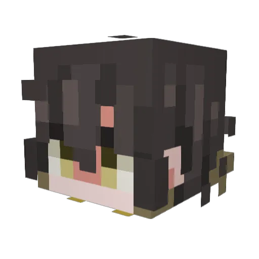 Gaboui12 Minecraft avatar head, 3D render