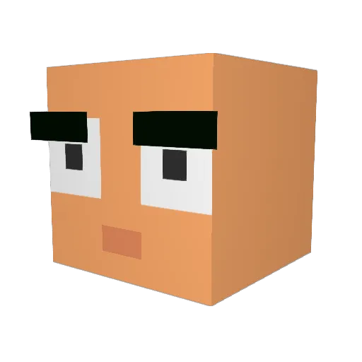 GaboyMC Minecraft avatar head, 3D render