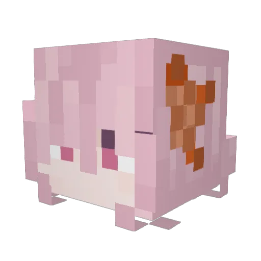 Gabr1_H0uk Minecraft avatar head, 3D render
