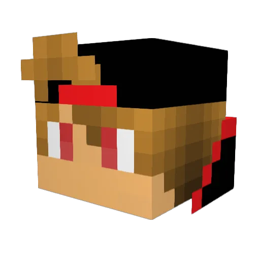 GabriGamer07 Minecraft avatar head, 3D render