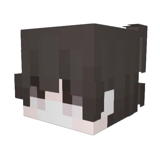 GabriNumberOne Minecraft avatar head, 3D render