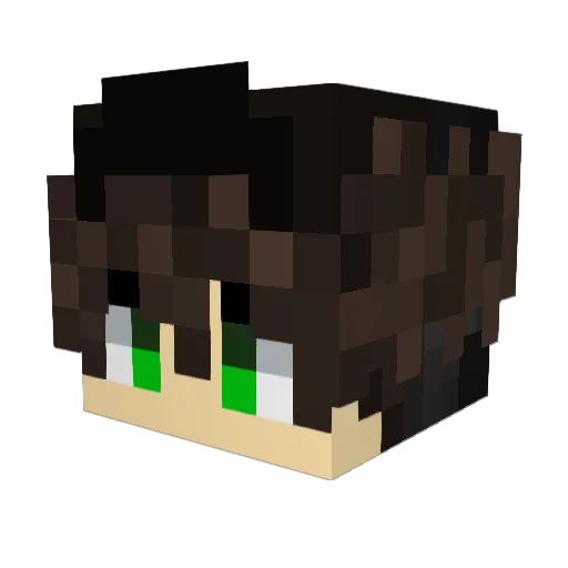 GabrieI_ Minecraft avatar head, 3D render