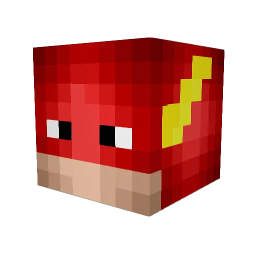 Gabriel0o Minecraft avatar head, 3D render