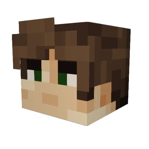 Gabriel47200 Minecraft avatar head, 3D render