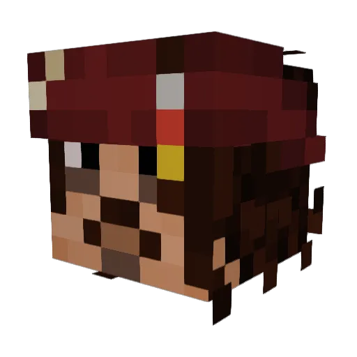 Gabriel8000 Minecraft avatar head, 3D render
