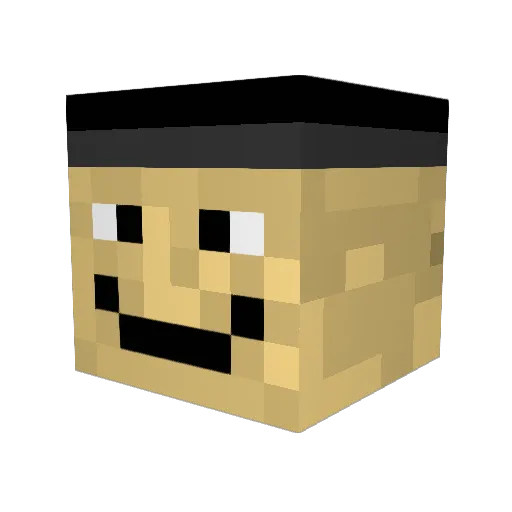 Gabriel9er Minecraft avatar head, 3D render