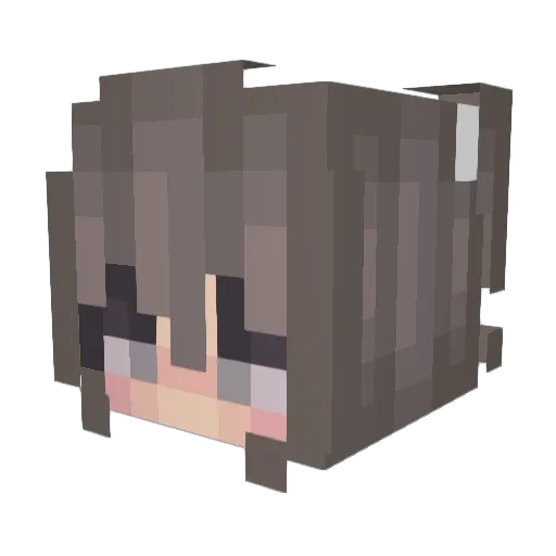 GabrielGandalf Minecraft avatar head, 3D render
