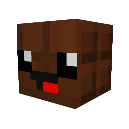 GabrielGominha Minecraft avatar head, 3D render