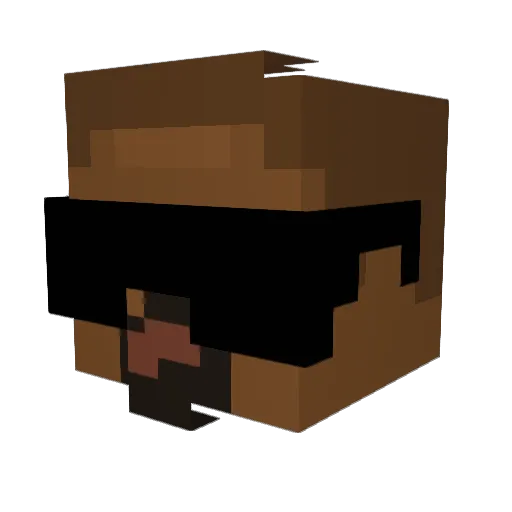 GabrielLange11 Minecraft avatar head, 3D render