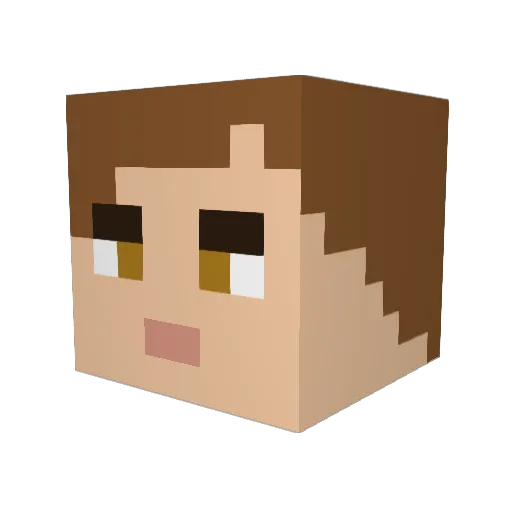 GabrielMartineli Minecraft avatar head, 3D render