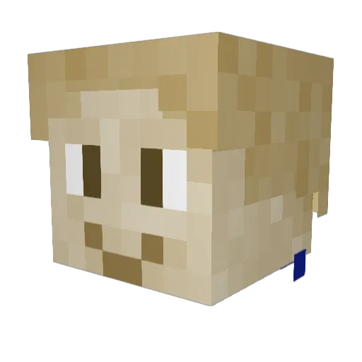 GabrielRos123 Minecraft avatar head, 3D render
