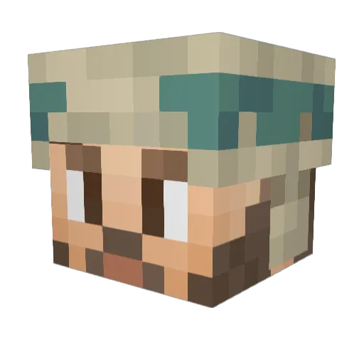 GabrielV01 Minecraft avatar head, 3D render