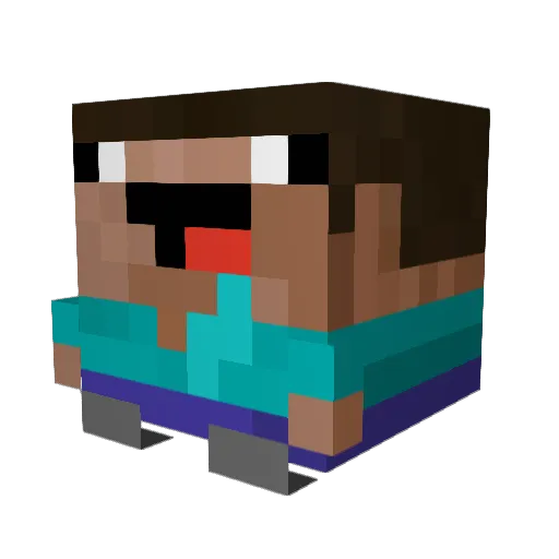 GabrielVV Minecraft avatar head, 3D render