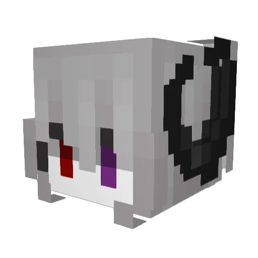 GabrielWurst Minecraft avatar head, 3D render