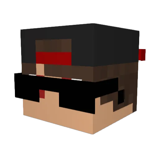 Gabriel_Pot4to Minecraft avatar head, 3D render