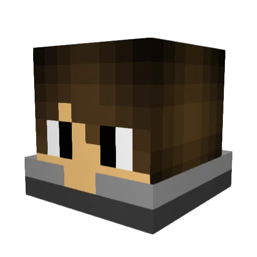 Gabriel_eletros Minecraft avatar head, 3D render