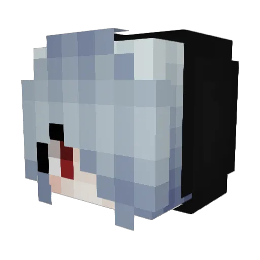 Gabriela0409 Minecraft avatar head, 3D render