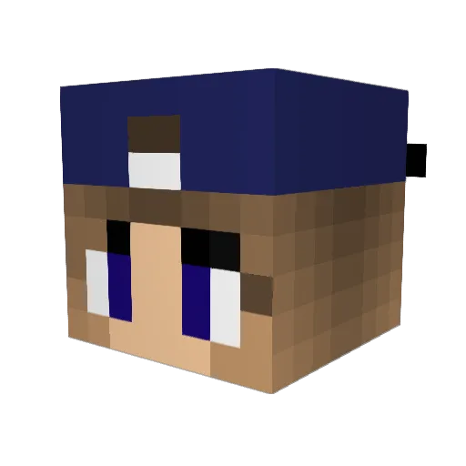 Gabriela2007 Minecraft avatar head, 3D render