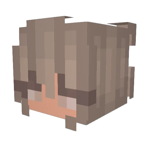 Gabriela_x2 Minecraft avatar head, 3D render
