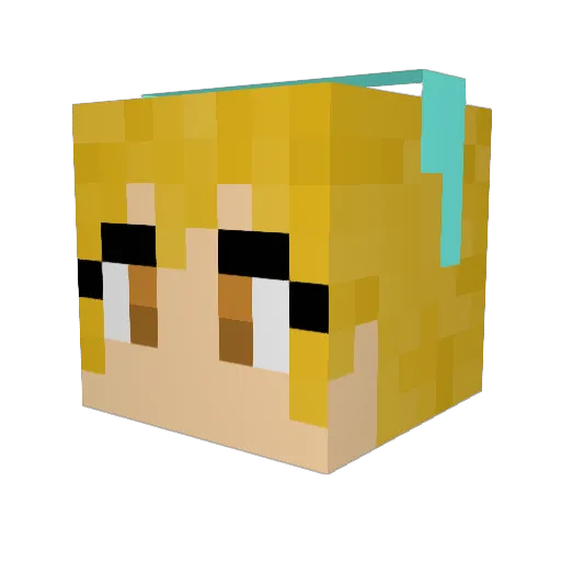 Gabriele_23 Minecraft avatar head, 3D render