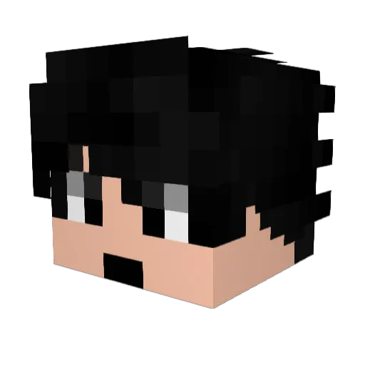 Gabriele_Star Minecraft avatar head, 3D render