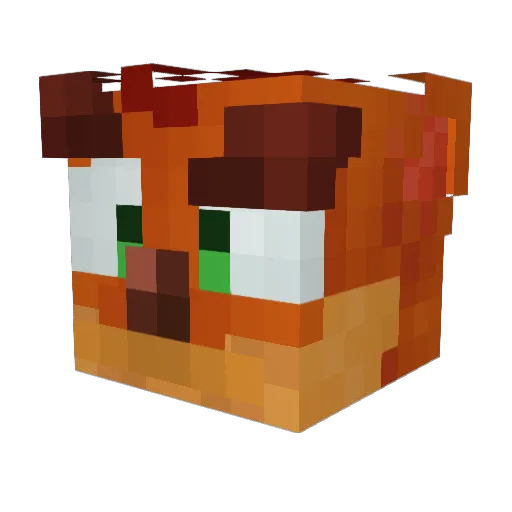 Gabrieless__ Minecraft avatar head, 3D render