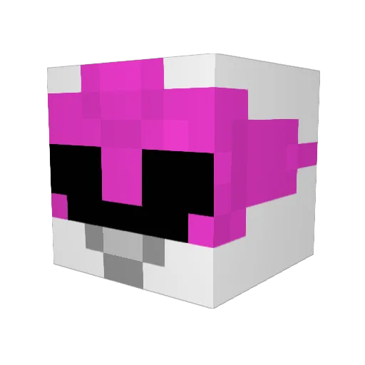 Gabrielfig Minecraft avatar head, 3D render