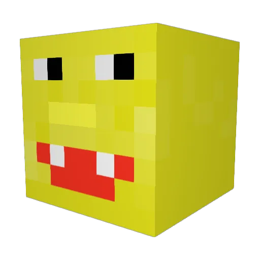 Gabrielishot Minecraft avatar head, 3D render