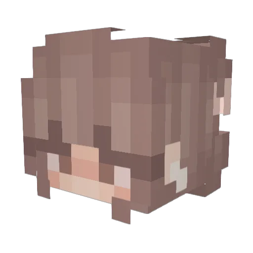 Gabrielle_Rose Minecraft avatar head, 3D render