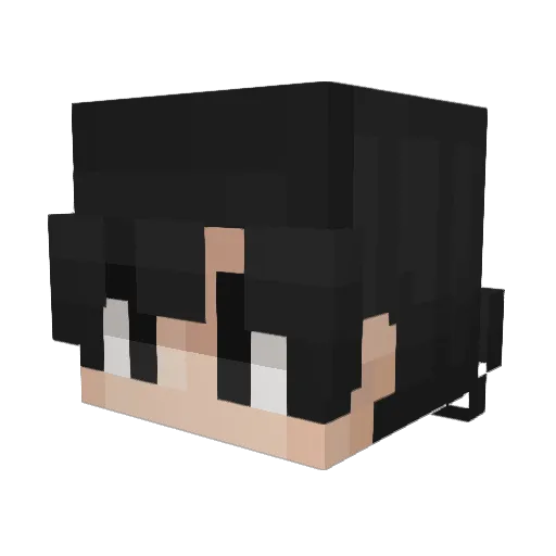 Gabriex_ Minecraft avatar head, 3D render