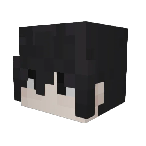 Gabrils0 Minecraft avatar head, 3D render