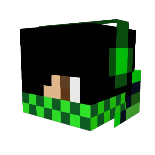 Gabrion25 Minecraft avatar head, 3D render