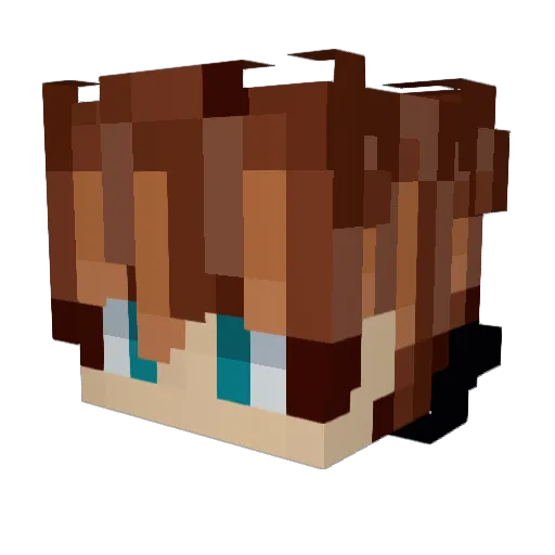 Gabrivl Minecraft avatar head, 3D render