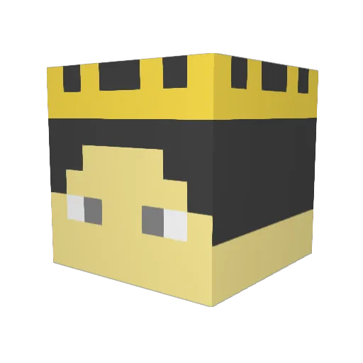Gabro01 Minecraft avatar head, 3D render