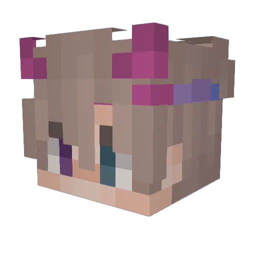GabryDeca Minecraft avatar head, 3D render
